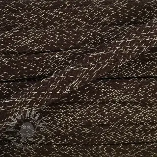 Bawełniany sznur płaski 15 mm melange choco