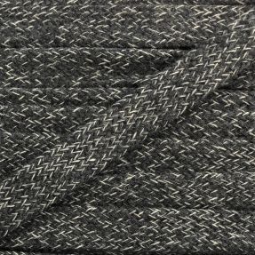 Bawełniany sznur płaski 13 mm melange dark grey