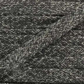 Bawełniany sznur płaski 13 mm melange dark grey