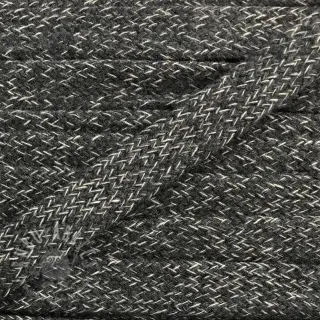 Bawełniany sznur płaski 13 mm melange dark grey