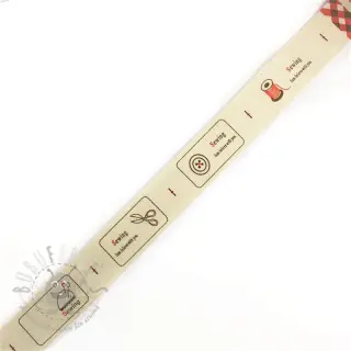 Bawełniana taśma Label sewing love