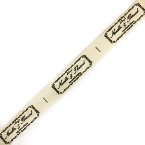 Bavlnená stuha Label Needle and thread