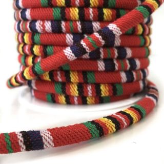 Bawełniany sznur 5 mm Aztec red