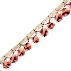 Pompon AFRICA rose bordeaux