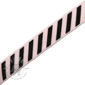 Lamówka gumowa STRIPE 20 mm light pink