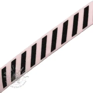 Lamówka gumowa STRIPE 20 mm light pink