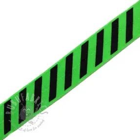 Lamówka gumowa STRIPE 20 mm green