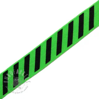 Lamówka gumowa STRIPE 20 mm green