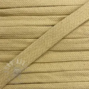 Sznurek bawełniany płaski 13 mm jasnożółty