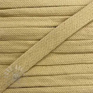 Sznurek bawełniany płaski 13 mm jasnożółty
