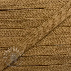 Sznurek bawełniany płaski 13 mm brown