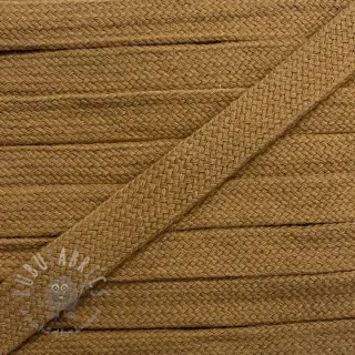 Sznurek bawełniany płaski 13 mm brown