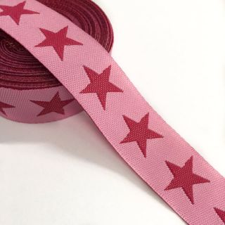 Wstążka Gwiazdy pink/fuchsia