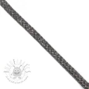 Sznurek Lurex 10 mm dark grey