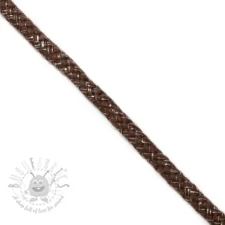 Sznurek lurexowy 10 mm brown