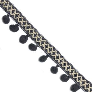Pompon CROSS dark grey