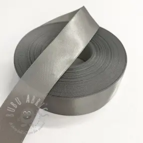 Wstążka satynowa dwustronna 25 mm middle grey