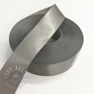 Wstążka satynowa dwustronna 25 mm middle grey