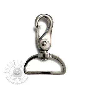 Metalowy karabińczyk 40 mm silver
