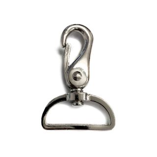 Metalowy karabińczyk 40 mm silver