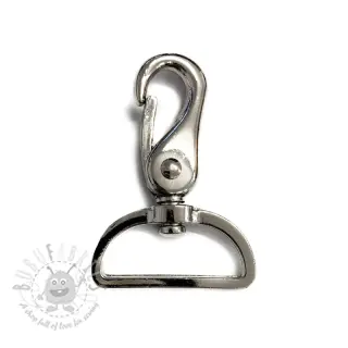 Metalowy karabińczyk 40 mm silver