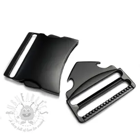 Metalowa klamra trójząb 40 mm black