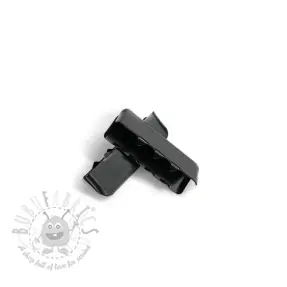 Metalowa końcówka taśmy 25 mm black