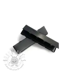Metalowa końcówka taśmy 40 mm black