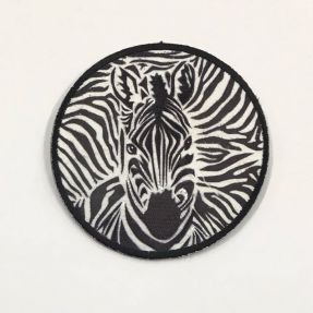 Naklejka BASIC Zebra b&w