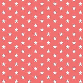 Bawełniana tkanina Petit stars coral