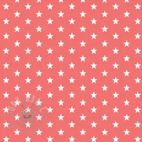Bawełniana tkanina Petit stars coral