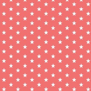 Bawełniana tkanina Petit stars coral