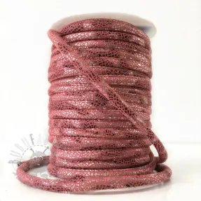 Zamszowy sznur Glitter old pink