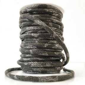 Zamszowy sznur Glitter grey