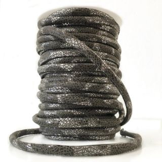 Zamszowy sznur Glitter grey