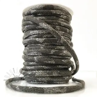 Zamszowy sznur Glitter grey