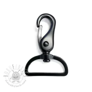 Metalowy karabińczyk 40 mm black