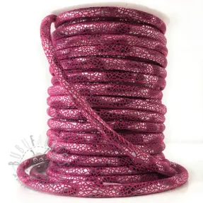 Zamszowy sznur Glitter fuchsia