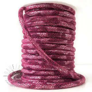 Zamszowy sznur Glitter fuchsia