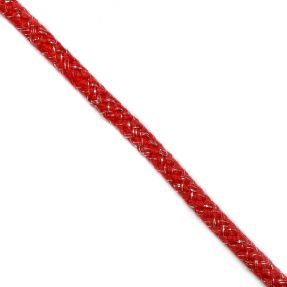 Sznurek Lurex 10 mm red
