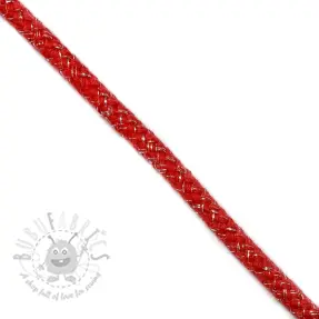 Sznurek Lurex 10 mm red