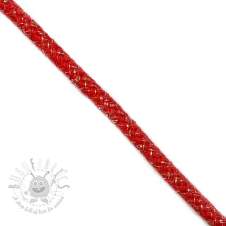 Sznurek Lurex 10 mm red