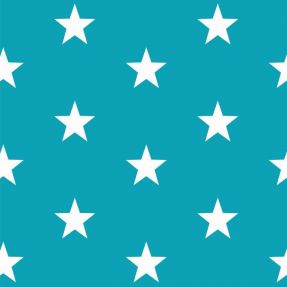 Bawełniana tkanina Stars turquoise