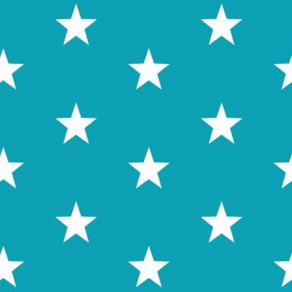 Bavlnená látka Stars turquoise
