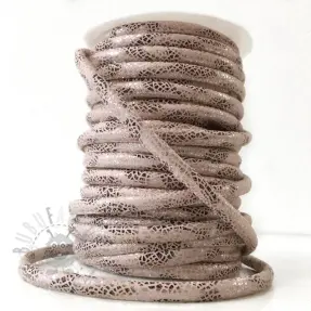 Zamszowy sznur Glitter beige
