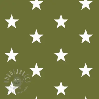 Bawełniana tkanina Stars green