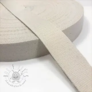 Bawełniana taśma 4 cm off white