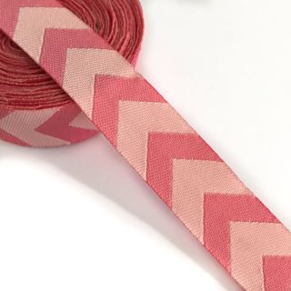 Wstążka Chevron light pink