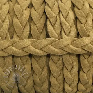 Zamszowy sznur pleciony sand