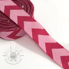 Wstążka Chevron fuchsia